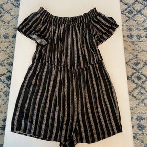 off the shoulder romper